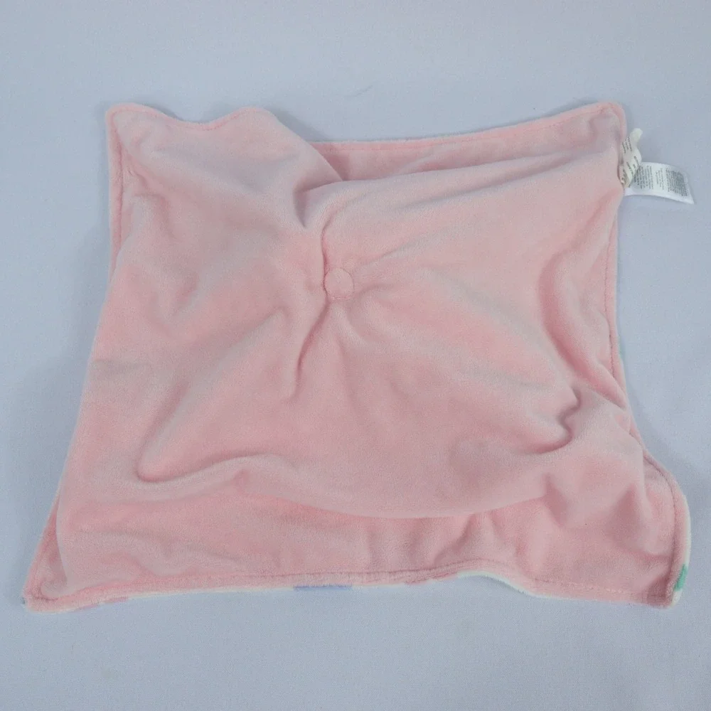 2016 Carters Pink Bunny Rabbit Hearts Plush Baby Security Blanket Lovey 14